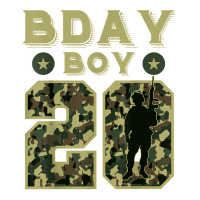 Birthday Boy 20 Camouflage Bday Party Soldier Military 20th T Shirt Men's 3/4 Sleeve Pajama Set | Artistshot