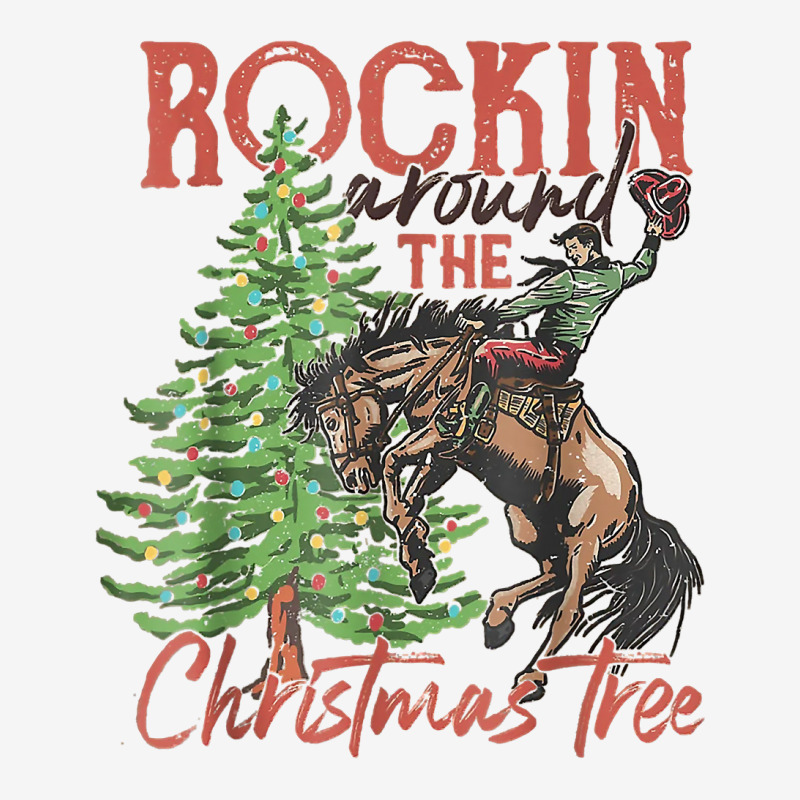 Rocking Around The Christmas Tree Christmas Cowboy Horse T Shirt Toddler Hoodie by gehnhe | Artistshot