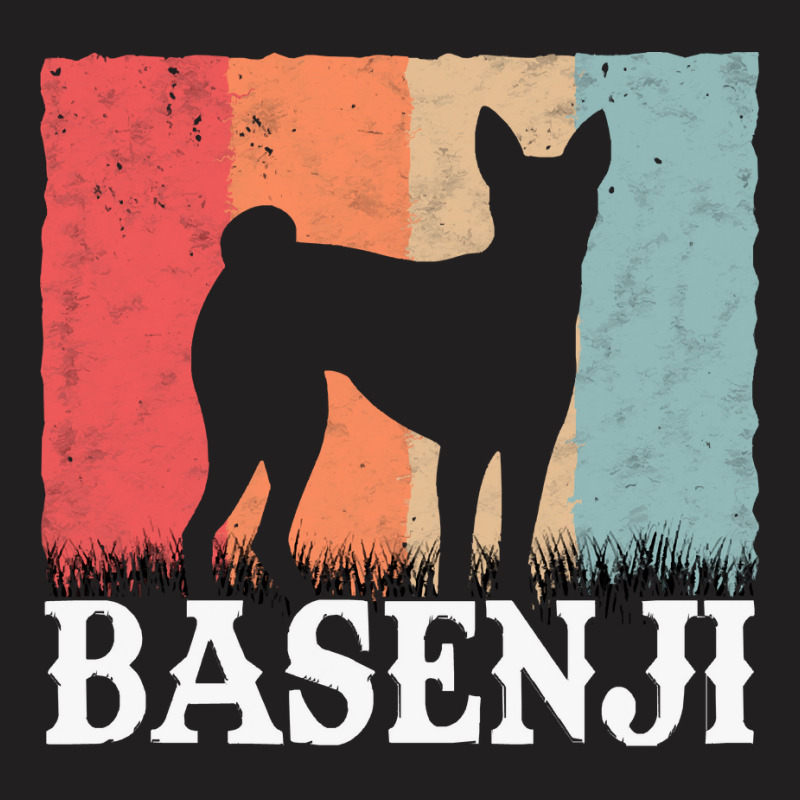 Basenji T  Shirt Basenji Retro Congo Terrier Vintage T  Shirt (1) T-Shirt by pumpkinslanguid | Artistshot