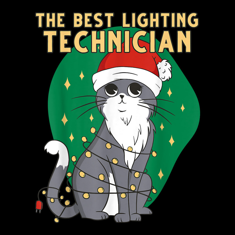 Best Lighting Technician Cat Lover Christmas Kitten Cat Xmas T Shirt Adjustable Cap by beckiguralk28 | Artistshot