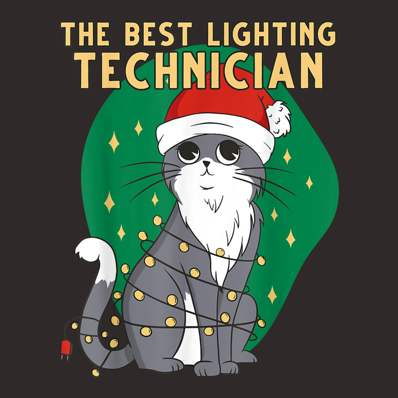 Best Lighting Technician Cat Lover Christmas Kitten Cat Xmas T Shirt Racerback Tank by beckiguralk28 | Artistshot