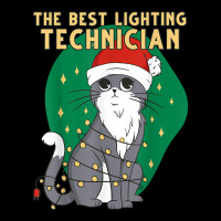 Best Lighting Technician Cat Lover Christmas Kitten Cat Xmas T Shirt Maternity Scoop Neck T-shirt | Artistshot