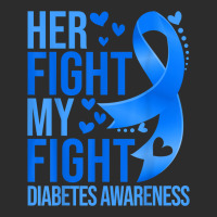 Her Fight Is My Fight Blue Ribbon Type 1 Diabetes Awareness T Shirt Exclusive T-shirt | Artistshot