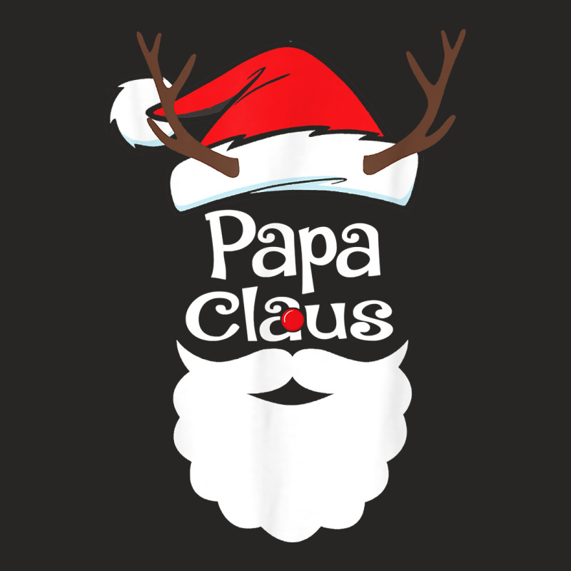 Papa Claus Christmas Pajama Family Matching Xmas Light T Shirt Ladies Fitted T-Shirt by rowenapas5d | Artistshot