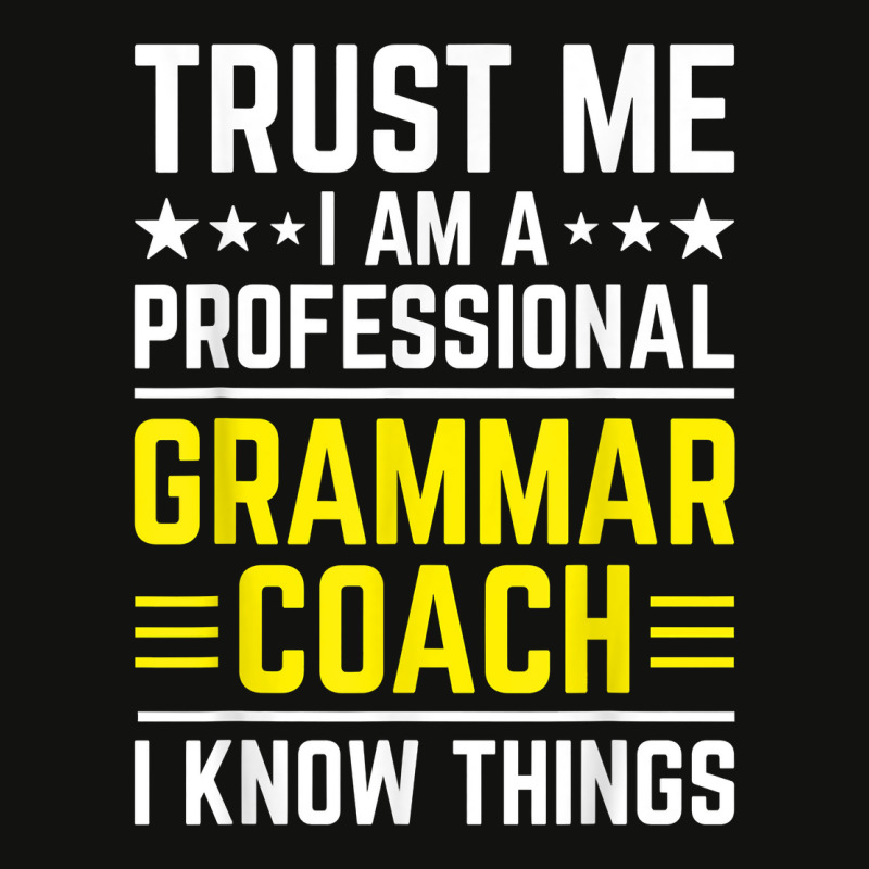 Professional Grammar Coach Funny Grammar Coach Humor T Shirt Scorecard Crop Tee by tzecluco | Artistshot