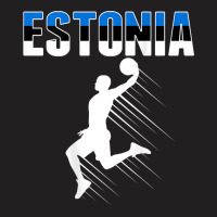 Proud Estonia Basketball Fans Jersey   Estonian Flag Baller T Shirt T-shirt | Artistshot