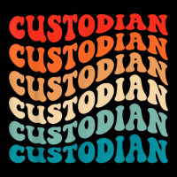 Retro Groovy Custodian 70s Vintage Funny Boho Hippie Wavy T Shirt Lightweight Hoodie | Artistshot