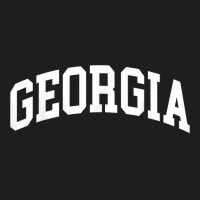 Georgia Us College Font Proud American Usa States T Shirt Classic T-shirt | Artistshot