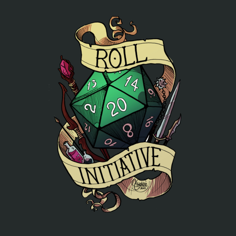 Roll Initiative Women's Triblend Scoop T-shirt by AdamJacobThielman | Artistshot