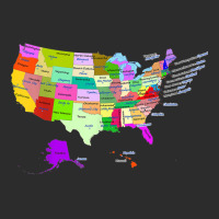 Usa Map With States And Capital Cities Exclusive T-shirt | Artistshot