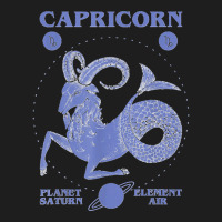 Capricorn Planet Saturn Element Air Classic T-shirt | Artistshot