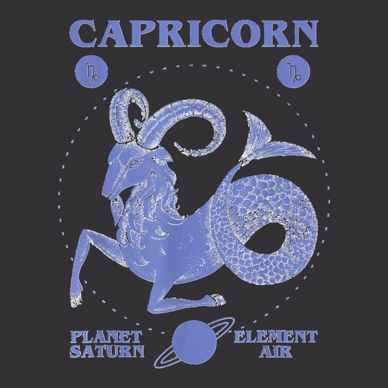 Capricorn Planet Saturn Element Air Vintage Hoodie by JOSEPHDOMINICWILLIS | Artistshot