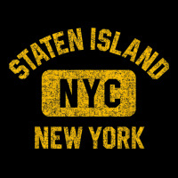 Staten Island Nyc Gym Style Distressed Amber Print Legging | Artistshot