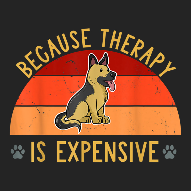 Cute German Shepherd Funny Pet Owner Dogs Are Therapy Paws T Shirt 3/4 Sleeve Shirt by enaqr0esch | Artistshot