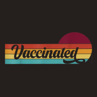 Vaccinated Retro Sunset Pro Vaccination Immunization Tank Top | Artistshot