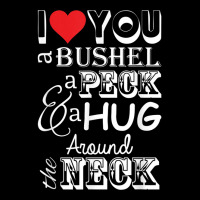 I Love You A Bushel A Peck A Hug Around The Neck Men's Long Sleeve Pajama Set | Artistshot