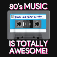 80 S Music Is Totally Awesome Landscape Canvas Print | Artistshot