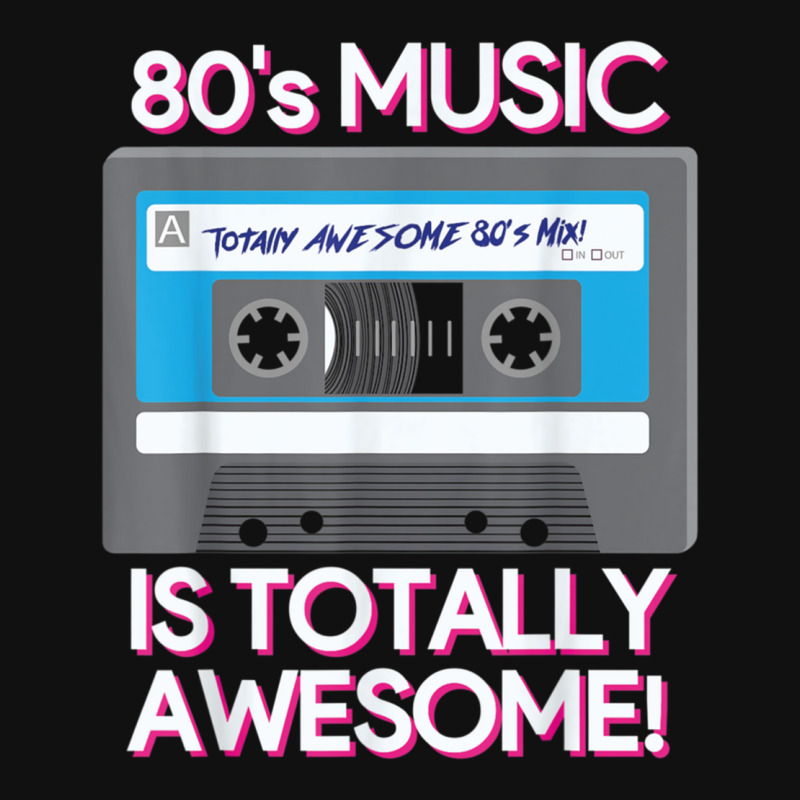 80 S Music Is Totally Awesome Landscape Canvas Print by KAYLAILSON | Artistshot