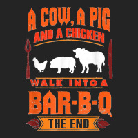 Funny Bbq Grilling Gift Walk Into A Bar Barbecue 3/4 Sleeve Shirt | Artistshot