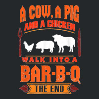 Funny Bbq Grilling Gift Walk Into A Bar Barbecue Crewneck Sweatshirt | Artistshot