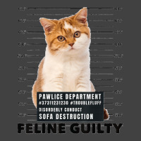 Funny Cat Feline Guilty Guilty Cat Pawlice Dept Mugshot Vintage T-shirt | Artistshot