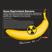 White Banana Equivalent Dose Ladies Fitted T-shirt | Artistshot