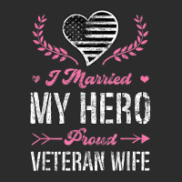 I Married My Hero Proud Veteran Wife Usa Military Husband Exclusive T-shirt | Artistshot