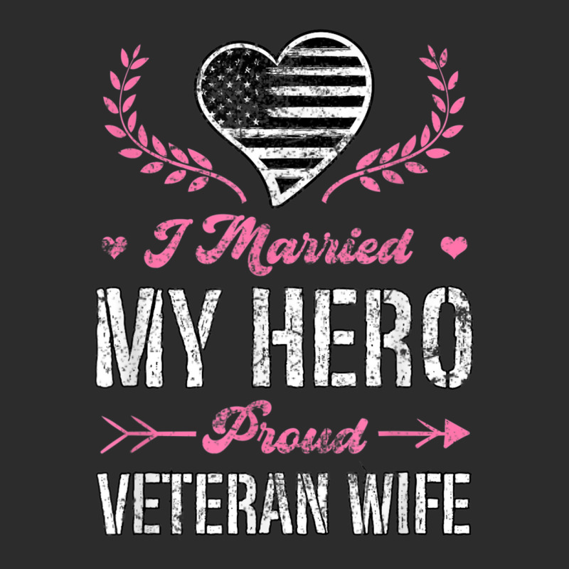 I Married My Hero Proud Veteran Wife Usa Military Husband Exclusive T-shirt | Artistshot