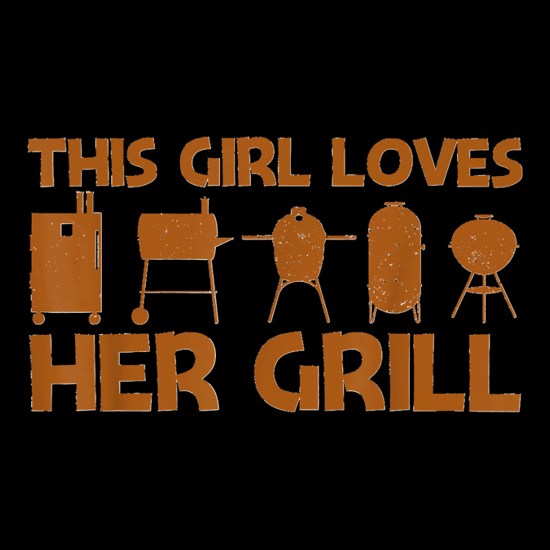 Funny Grill Gift For Girls Kids Grilling Bbq Smoked Meat Fan V-neck Tee | Artistshot