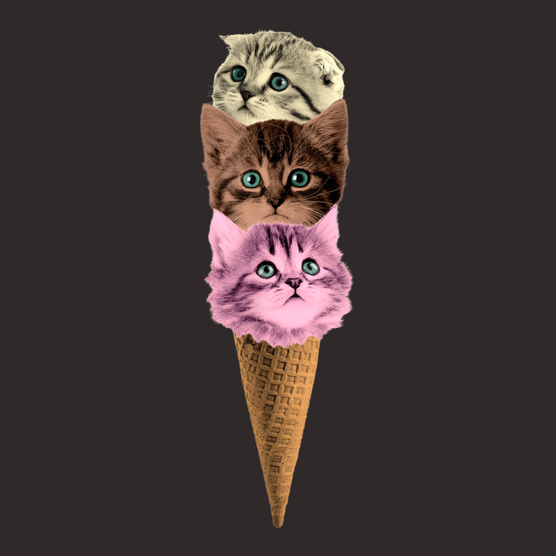 Meow Scream Ice Cream Cone Kitten Pun Graphic Racerback Tank by GayeLaver | Artistshot