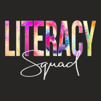 Literacy Squad Tie Dye Back To School Women Appreciation Ladies Fitted T-shirt | Artistshot