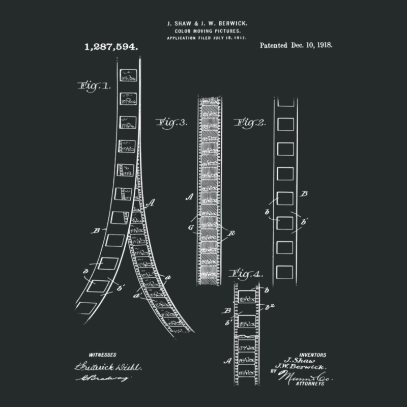 Film Editor Film Strip Patent Prints 1918 Women's Triblend Scoop T-shirt by SamaraMcCullou | Artistshot