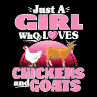 Funny Just A Girl Who Loves Chickens Goats Farm Womens Cute Premium Zipper Hoodie | Artistshot