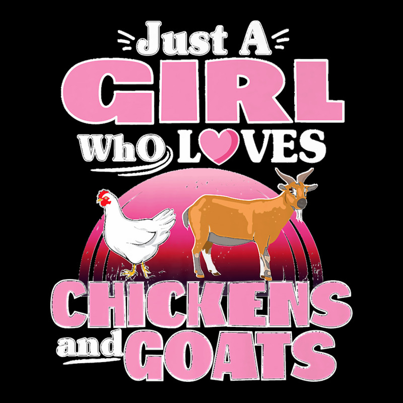 Funny Just A Girl Who Loves Chickens Goats Farm Womens Cute Premium Zipper Hoodie | Artistshot