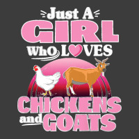 Funny Just A Girl Who Loves Chickens Goats Farm Womens Cute Premium Men's Polo Shirt | Artistshot