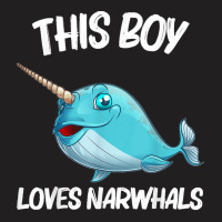 Funny Narwhal Gift For Boys Kids Sea Whale Fish Ocean Animal T-shirt | Artistshot