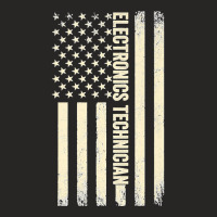 Usa Flag Technician Proud American Electronics Technician Premium Ladies Fitted T-shirt | Artistshot