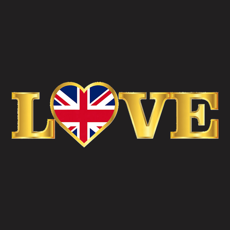 United Kingdom Flag British Great Britain Uk Heart Premium T-shirt | Artistshot