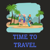 Girls Its Time To Travel Ladies Fitted T-shirt | Artistshot