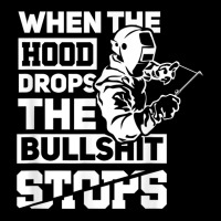 When The Hood Drops Funny Welder Gift Pipeliner Welding Zipper Hoodie | Artistshot