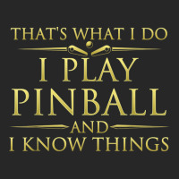 I Play Pinball And I Know Things Funny Pinball Arcade Game Men's T-shirt Pajama Set | Artistshot