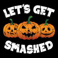 Let's Get Smashed Halloween Drinking Party Pumpkin Gift Adjustable Cap | Artistshot