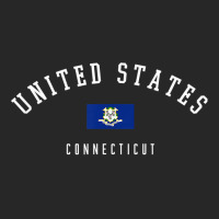 State Of Connecticut Flag United States With State Name T Shirt Men's T-shirt Pajama Set | Artistshot