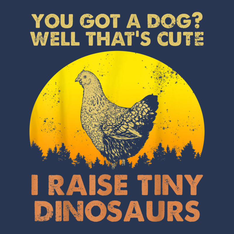 I Raised Tiny Dinosaurs Vintage Chicken Chicken Lovers Men Denim Jacket | Artistshot