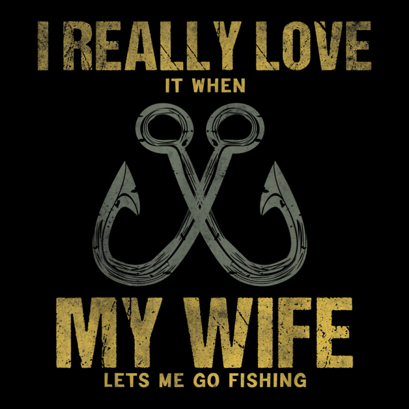 I Really Love It When My Wife Funny Fishing Adult Humor V-neck Tee | Artistshot