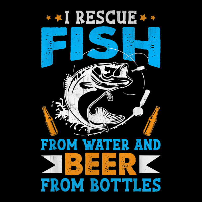 I Rescue Fish From Water And Beer From Bottles Fisherman V-neck Tee | Artistshot