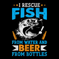 I Rescue Fish From Water And Beer From Bottles Fisherman Zipper Hoodie | Artistshot