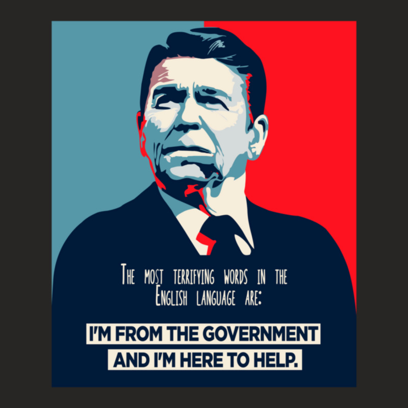 President Ronald Reagan Funny Quotes Ladies Fitted T-Shirt by DemetriusWatkinsSr | Artistshot