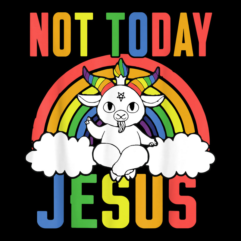 Today Not Jesus Satan Goat Satanic Rainbow Satanism T Shirt Adjustable Cap by halexvvchukle | Artistshot