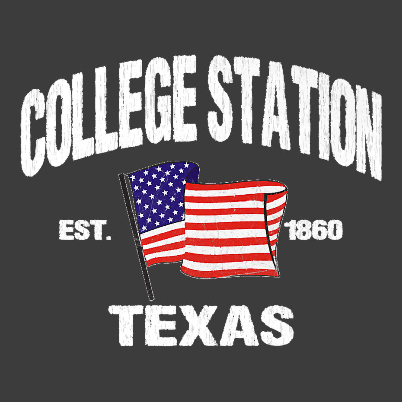 College Station Texas Tx Usa Stars & Stripes Vintage Style Premium Men's Polo Shirt | Artistshot